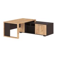 Стол руководителя с тумбой ACT 1918(R) Дуб Бофорд/Венге Магия