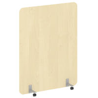 Перегородка на металлических опорах, на роликах DP.R-140-180 Клён/Серый металл