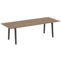 Стол переговорный OW.PRG-25 Дуб аризона/Дуб тёмный/Антрацит металл 2580*980*750