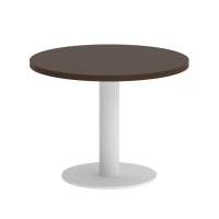 Стол журнальный круглый VR.SP-5-60.1G Венге/Белый металл