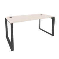 Стол рабочий руководителя на О-образном м/к O.MO-SRR-4.8 Денвер светлый/Антрацит металл 1580*800*750