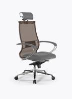 Кресло  Samurai L2-6K - TS+Infinity /Kc00/Wm06/K2cL/H2cL-3D(M06.B32.G11.W03) (Св.коричневый-Серый)