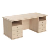 Стол руководителя двух тумбовый RSDT 188.A Бук Тиара 1800х800х750