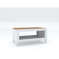 Стол журнальный белый/engadina КМ-51 Белый/Энгадина 1000x600x485 kALLe