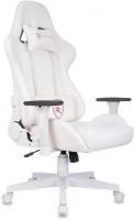 Кресло игровое Zombie Neo белый эко.кожа крестов. пластик пластик белый