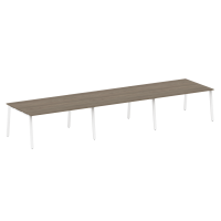 Перег. стол (3 столешницы) на А-образном м/к БА.ПРГ-3.4 Вяз/Белый металл