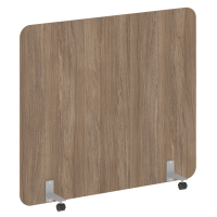 Перегородка на металлических опорах, на роликах DP.R-160-140 Дуб аризона/Серый металл