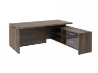 Стол FI-119R.GG правый. Фурнитура INOX. Размер: 1900*1800*750 мм