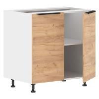 Шкаф напольный с полкой MOP 8082.1 Дуб Бофорд/Белый 800х560х820 CORSICA