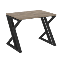 Стол рабочий VR.L-SRZ-1.7 Тиквуд тёмный/Чёрный металл