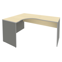 Стол криволинейный левый А.СА-4 (L) Клён металлик