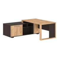 Стол руководителя с тумбой ACT 1918(L) Дуб Бофорд/Венге Магия