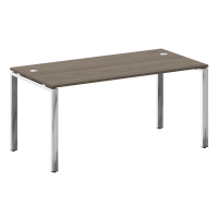 Стол рабочий руководителя на П-обр. м/к БП.СРР-4.8 Вяз/Нерж. сталь