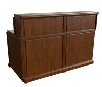 Reception Washington - Элемент ресепшн 160 прямой. темный орех. 160x87x115