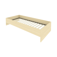 Light Кровать с ортопедическим основанием без изголовья С-К-90 Клён 950*2050*400