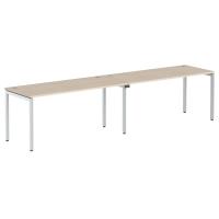 Стол 2-х местный XWST 3270 Бук Тиара/Алюминий
