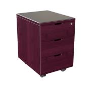 Тумба подкатная 3 ящика. палисандр. 42x54x61