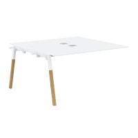 Стол приставной FIWST 1313 Белый Премиум/Белый-Бук