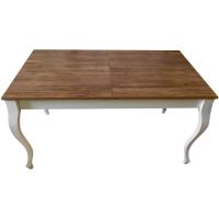 Стол обеденный белый/engadina КМ-61 Белый/Энгадина 1800x800x750 kALLe