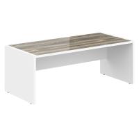 Стол руководителя MST 209 Дуб Базель/Белый