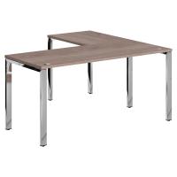 Стол угловой XGCT 1615.1 Дуб Сонома/Нержавеющая сталь