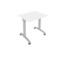 Стол складной мобильный СМ-1 Белый/Тёмно-серый металл