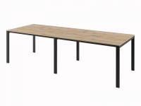 Стол на металлокаркасе с кабель-каналом N-102  Дуб Вотан