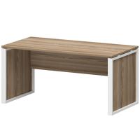 Стол руководителя НТМ-160 Дуб сафари/Белый 1600x800x750