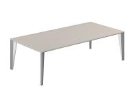 Стол журнальный серый камень, каркас алюминий NZ-0107.GS.AL