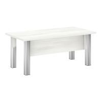 Стол руководителя M-LT.D-18.1 Снежная патина/Нерж. сталь 1800*900*750