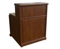 Reception Washington - Элемент ресепшн 80 прямой. темный орех. 80x87x115