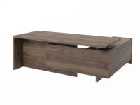 Стол FI-121L.DD левый. Фурнитура INOX. Размер: 2100*1800*750 мм