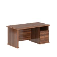 Стол руководителя однотумбовый RDT 168.A(R) Орех Даллас 1600х800х750
