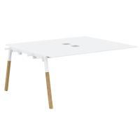 Стол приставной FIWST 1513 Белый Премиум/Белый-Бук