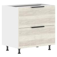 Шкаф напольный с ящиками MOB 8082.1 Сосна Эдмонт/Белый 800х560х820 CORSICA