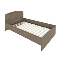 Light Кровать с ортопедическим основанием и изголовьем С-КИ-120 Вяз 1250*2050*900