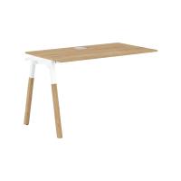 Стол приставной FIST 1167 Дуб Гамильтон/Белый-Бук