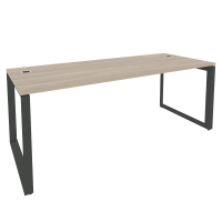 Стол рабочий руководителя на О-образном м/к O.MO-SRR-6.8 Дуб аттик/Антрацит металл 1980*800*750