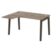 Стол эргономичный левый OW.SA-3 (L) Тиквуд тёмный/Дуб тёмный/Антрацит металл