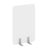 Перегородки на металлических опорах на фетровых подпятниках DP.F-80-120 Белый бриллиант/Серый металл