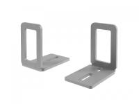 Уголки для крепления экрана в тканевом чехле к одиночным столам Lite, серый  Дуб Кентербери