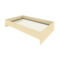 Light Кровать с ортопедическим основанием без изголовья С-К-120 Клён 1250*2050*400