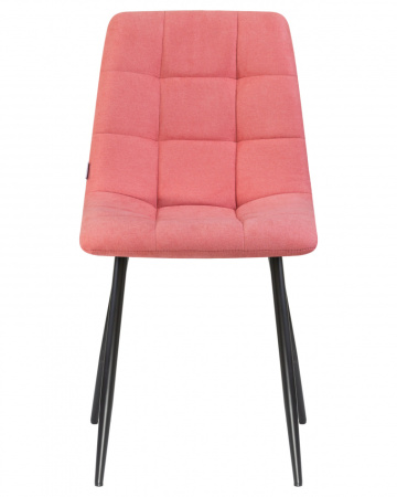 Стул для кухни DOBRIN ALEX, черные матовые ножки, розовая ткань (UF860-05B)