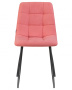 Стул для кухни DOBRIN ALEX, черные матовые ножки, розовая ткань (UF860-05B)