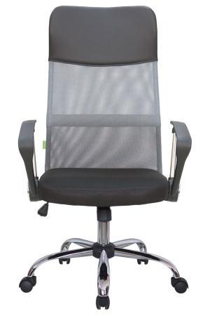 Кресло Smart RCH 8074 Чёрная ткань/Серая сетка (DW-04)