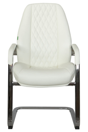 Кресло Orso-SF F385 нат.кожа белый (6207)