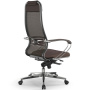 Кресло для руководителя Samurai Comfort S Infinity светло-коричневый, сетчатая спинка