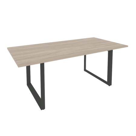 Стол переговорный на О-образном м/к O.MO-PRG-19 Дуб аттик/Антрацит металл 1980*980*750