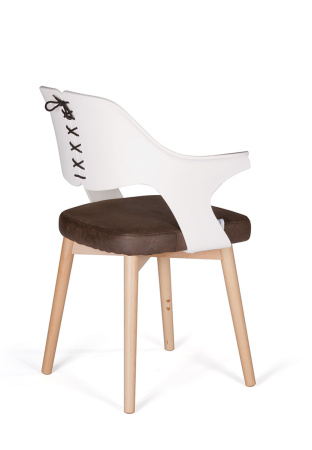 Стул Барный "Cool" CX0809M brown+white