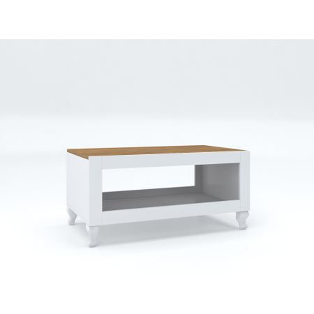 Стол журнальный белый/engadina КМ-51 Белый/Энгадина 1000x600x485 kALLe